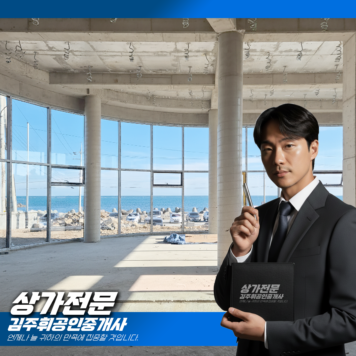 [4000/350/175.47㎡] 일광상가임대 신평리 넓은 주차장 딸린 오션뷰 루프탑 점포 월세 이미지 1